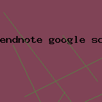 endnote google scholar