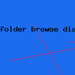 folder browse dialog