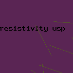 resistivity usp