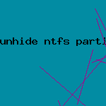 unhide ntfs partition